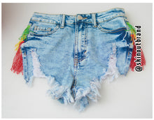 Load image into Gallery viewer, RUDE GYAL 2.0 Denim Shorts by Skin Out Brand
